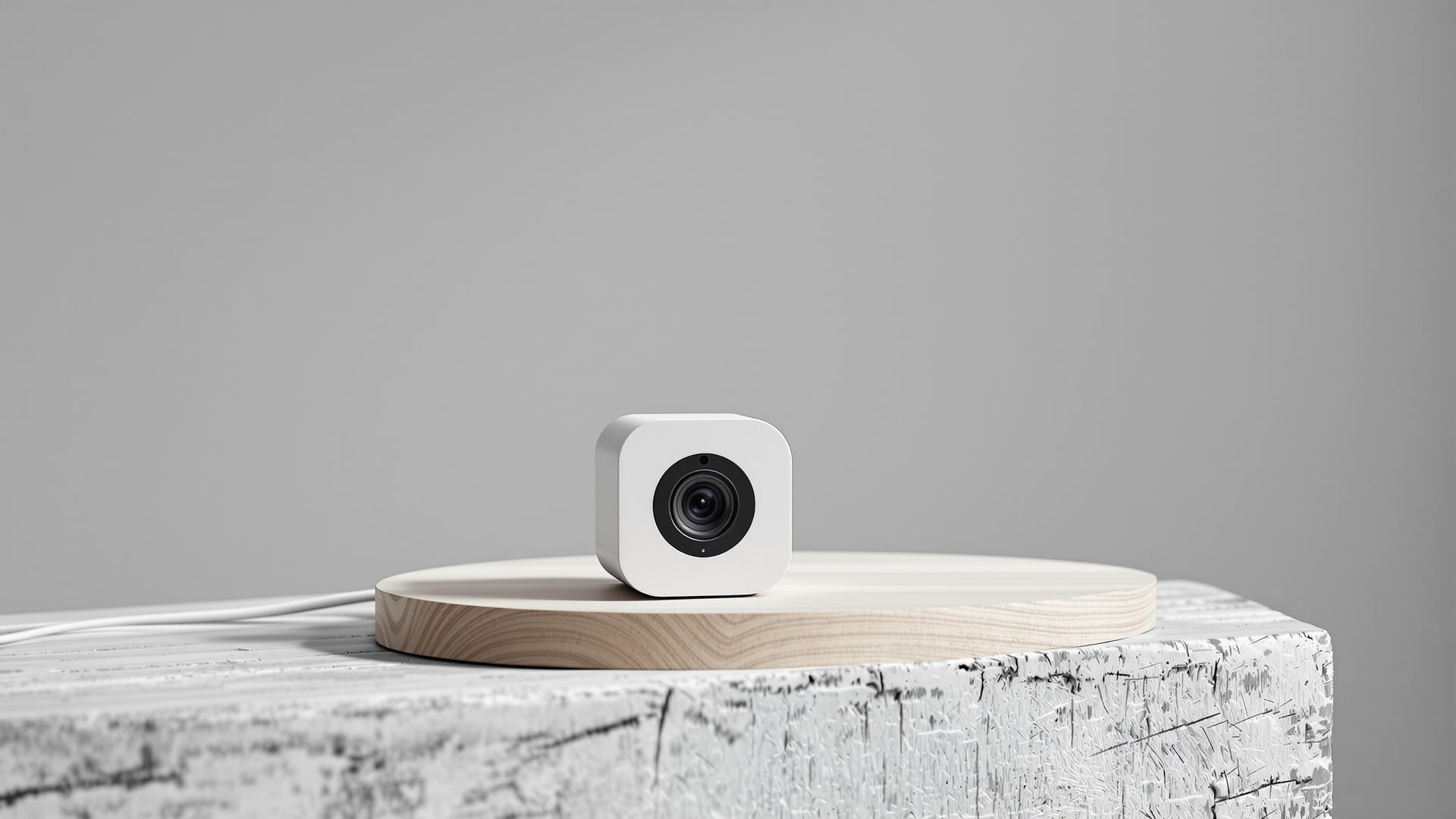 Small 5MP mini WIFI network camera with infra-red LED ring and flying leads